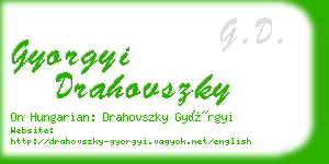 gyorgyi drahovszky business card